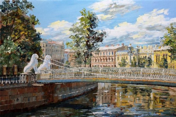 Питер львиный мостик картины