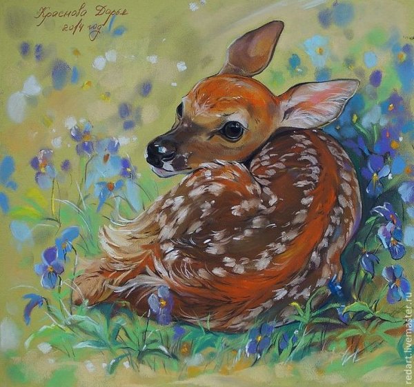 Олененок пастель