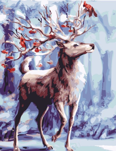 Олень арт