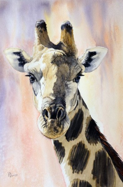 Животные гуашью