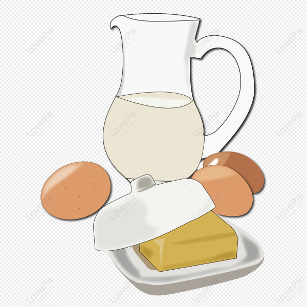 Молоко и яйца рисунок