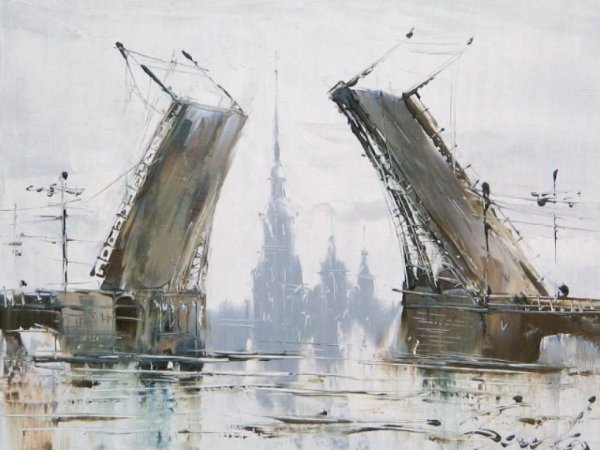Белые ночи в Питере живопись