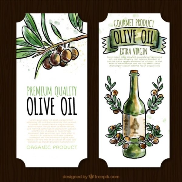 Этикетка на бутылку масла