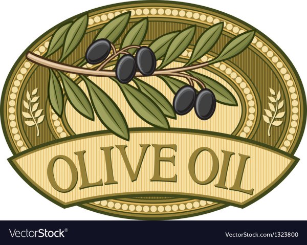 Этикетка на бутылку оливковое масло