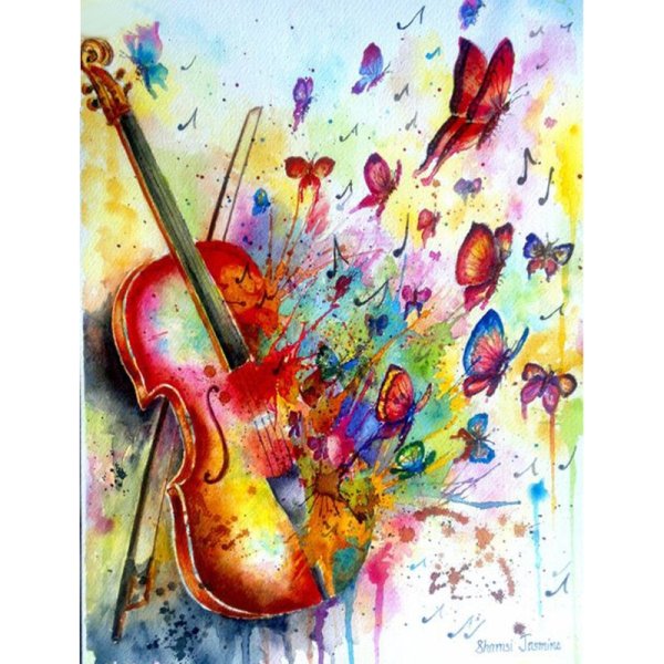 Композиция красками