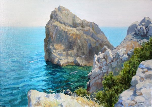 Картина скала дива Симеиз масло