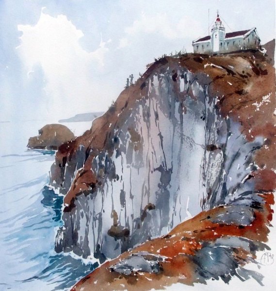 Анна Михайлова Север акварель