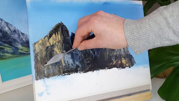 Скалы маслом мастер класс