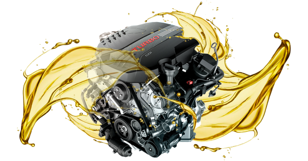 Моторное масло на прозрачном фоне