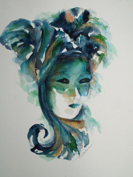 Маска акварель