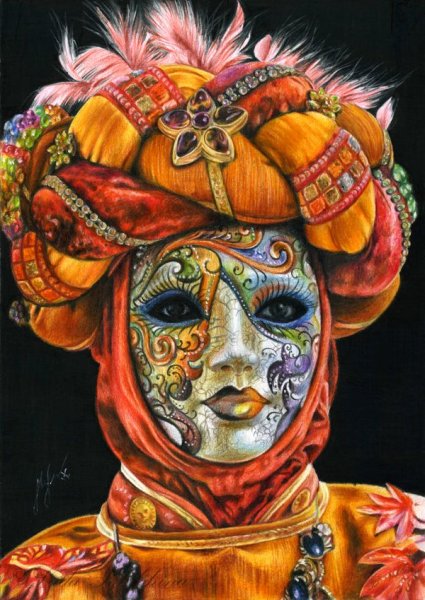 Алмазная мозаика венецианская мозаика маска