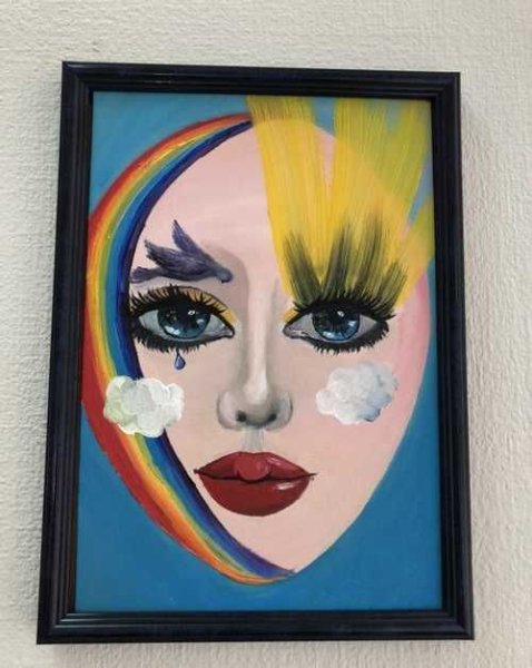 Картина масками акрила