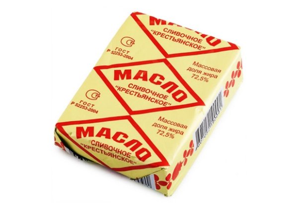 Масло сливочное Крестьянское