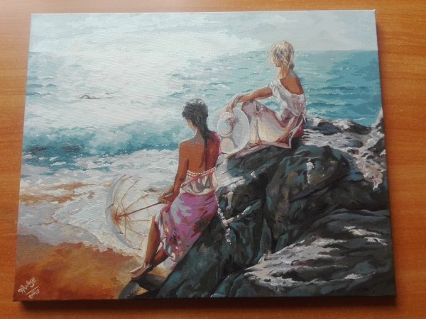 Картина у самого синего моря художник