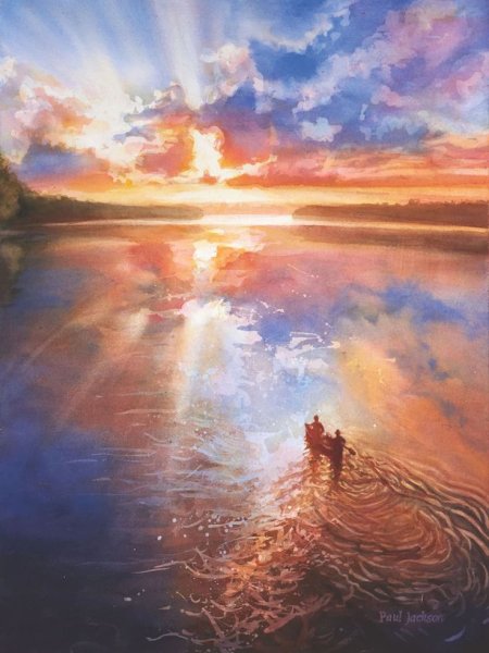 Картина рассвет