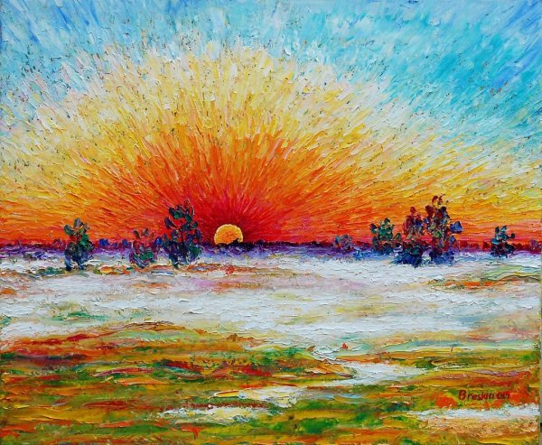 Восход солнца живопись Импрессионизм