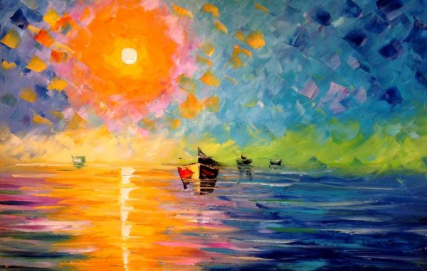 Море солнце живопись