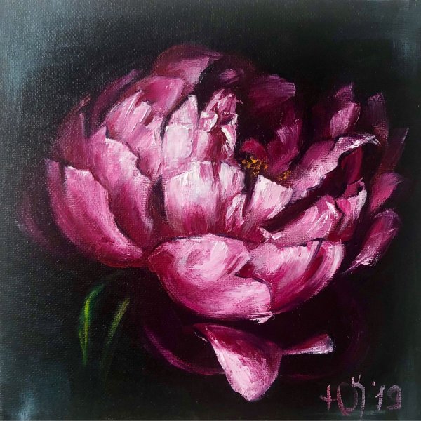 Пионы лессировка