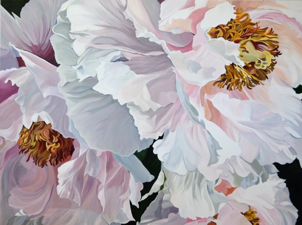 Живопись пиона Дженни фуска