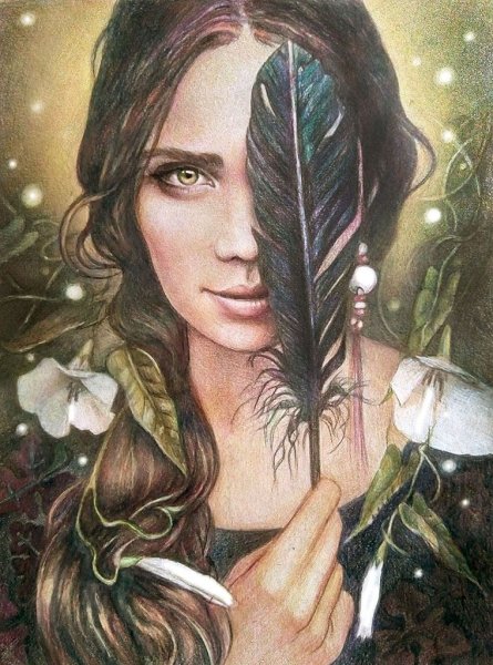 Маленькая ведьмочка с котом