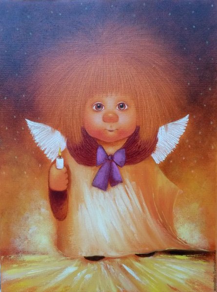 Картины маслом ангелочки чувиляева