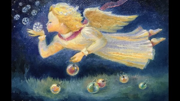 Ангел красками