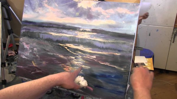 Игорь Сахаров море мастихином