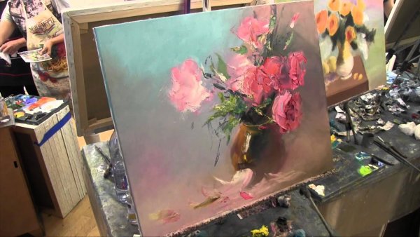 Игорь Сахаров уроки живописи мастихином