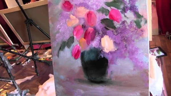 Игорь Сахаров художник картины мастихином