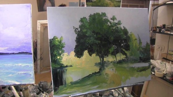 Мастер класс живописи маслом Игоря Сахарова