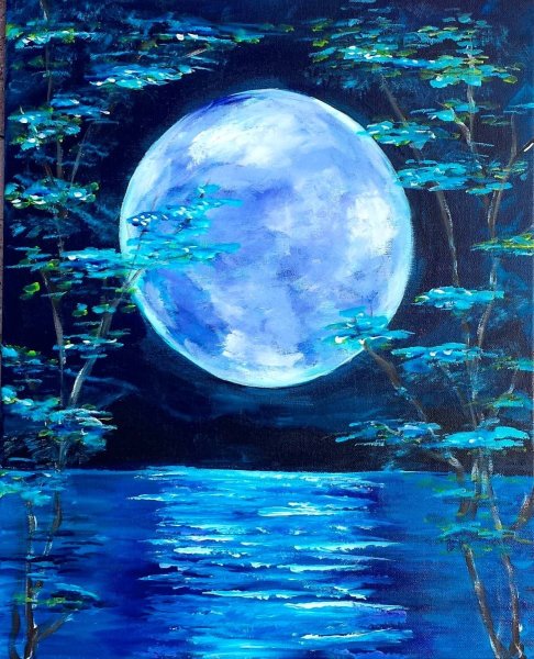 Луна в живописи