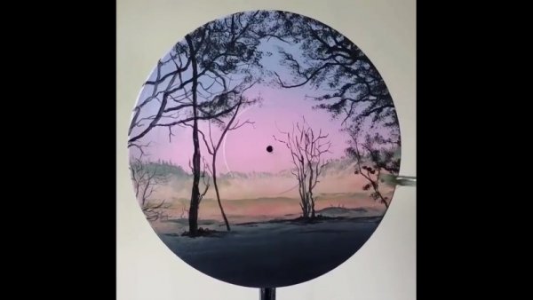 Интересные рисунки на пластинках