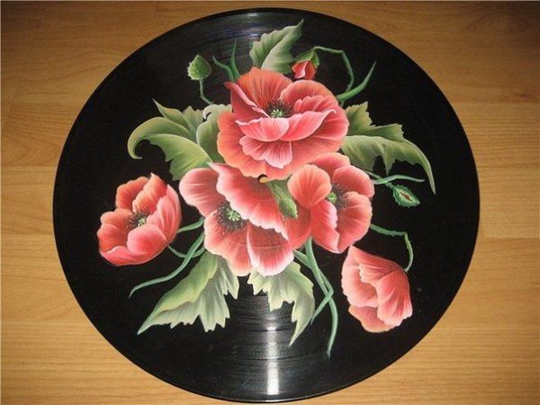 Тагильская роспись маки