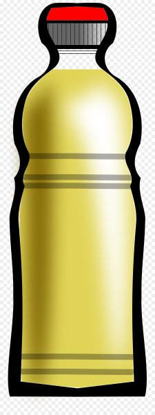 Бутылка масла на прозрачном фоне