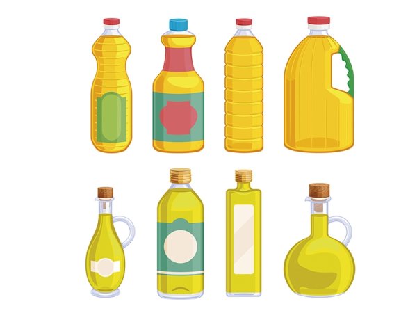 Бутылка масла вектор