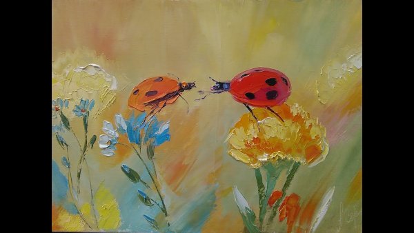 Живопись мастихином картины Александра Сергеева