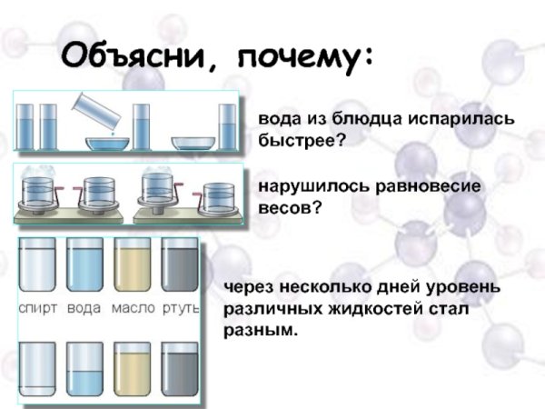 Почему вода испаряется быстрее