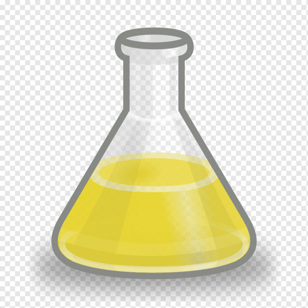 Колба желтая прозрачная