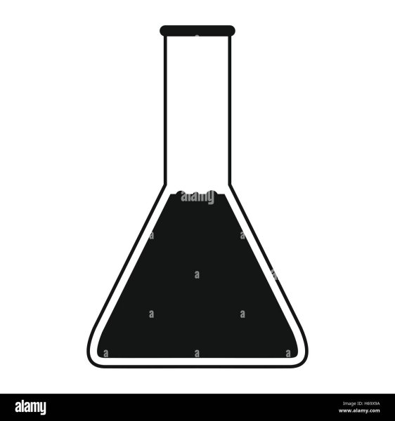 Колба с черной жидкостью