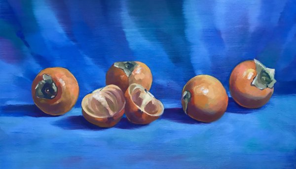 Хурма акварелью Базанова