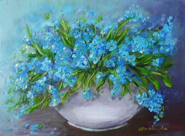 Цветочная живопись Maria Roszkowska