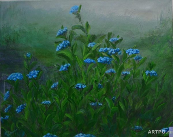 Пейзаж с незабудками