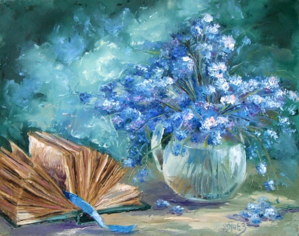 Елена Зорина живопись цветы