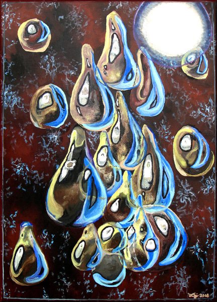 Капля воды живопись