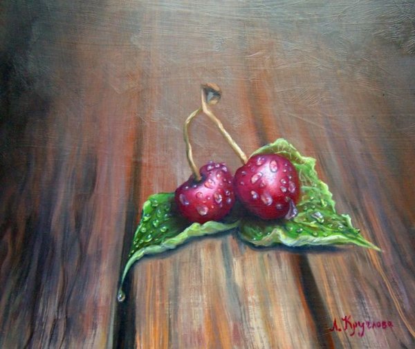 Реалистичные капли воды карандашом