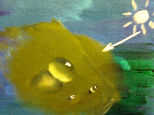 Рисование капельки воды