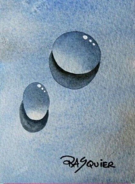 Рисование капельки воды