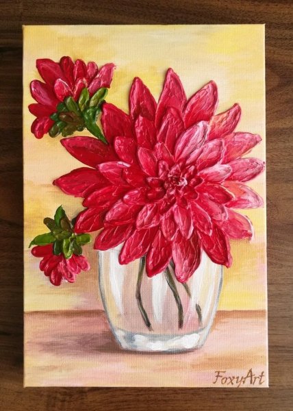 Картина георгины