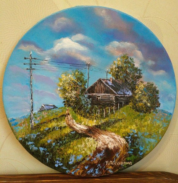 Деревня живопись мастихин