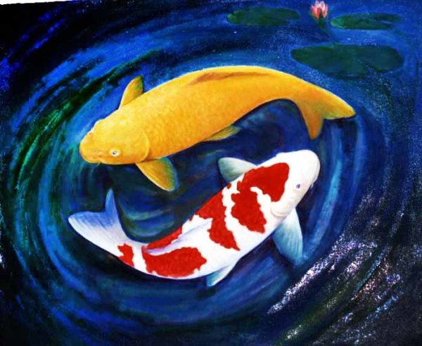 Картина 9 Карпов фен шуй